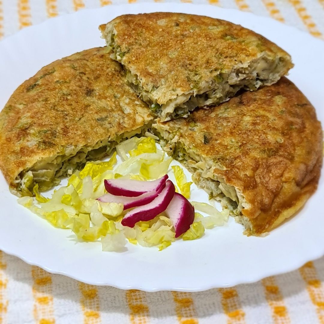 Tortilla de lechuga Paso 8 Tortilla de lechuga Paso 8