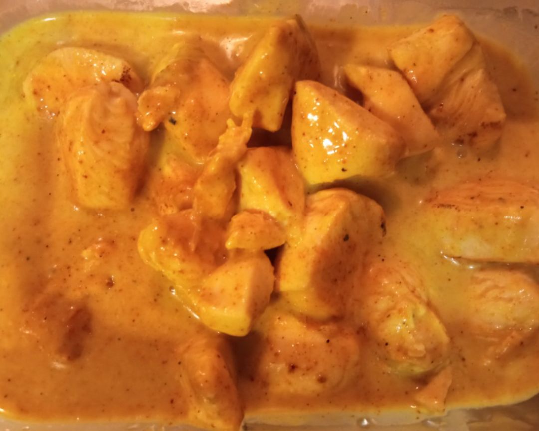 Pollo al curry exprés Pollo al curry exprés