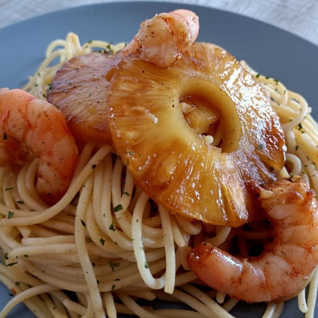 Pasta "Tropical" 🦐🍯🍍 Pasta "Tropical" 🦐🍯🍍