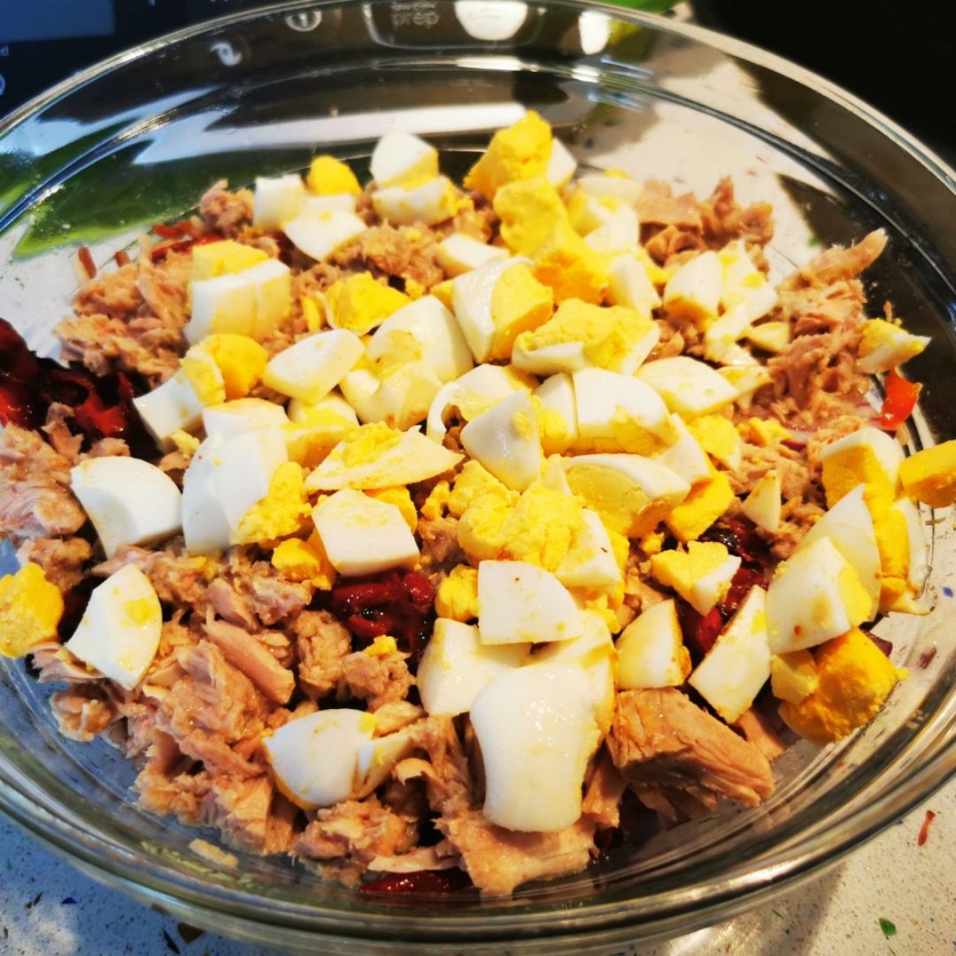 Ensalada de Arroz con pimientos asados Ensalada de Arroz con pimientos asados