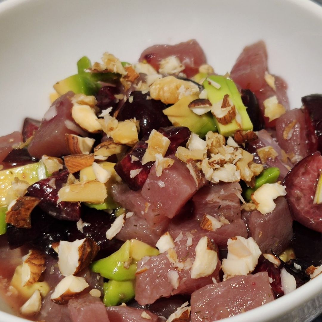 🐟Ceviche de atún y cerezas🍒 🐟Ceviche de atún y cerezas🍒