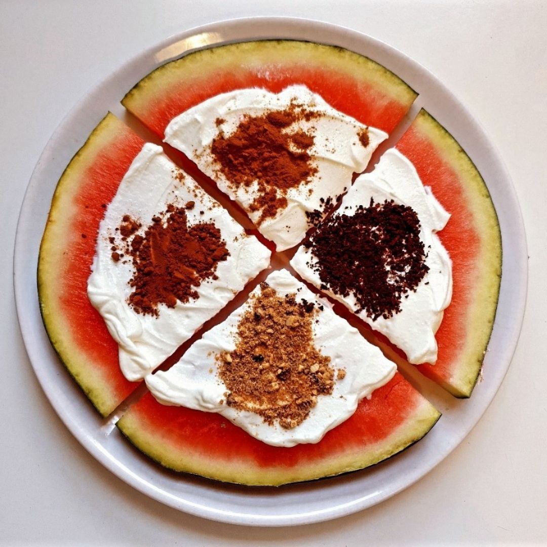 Pizza de sandía Paso 0 Pizza de sandía Paso 0