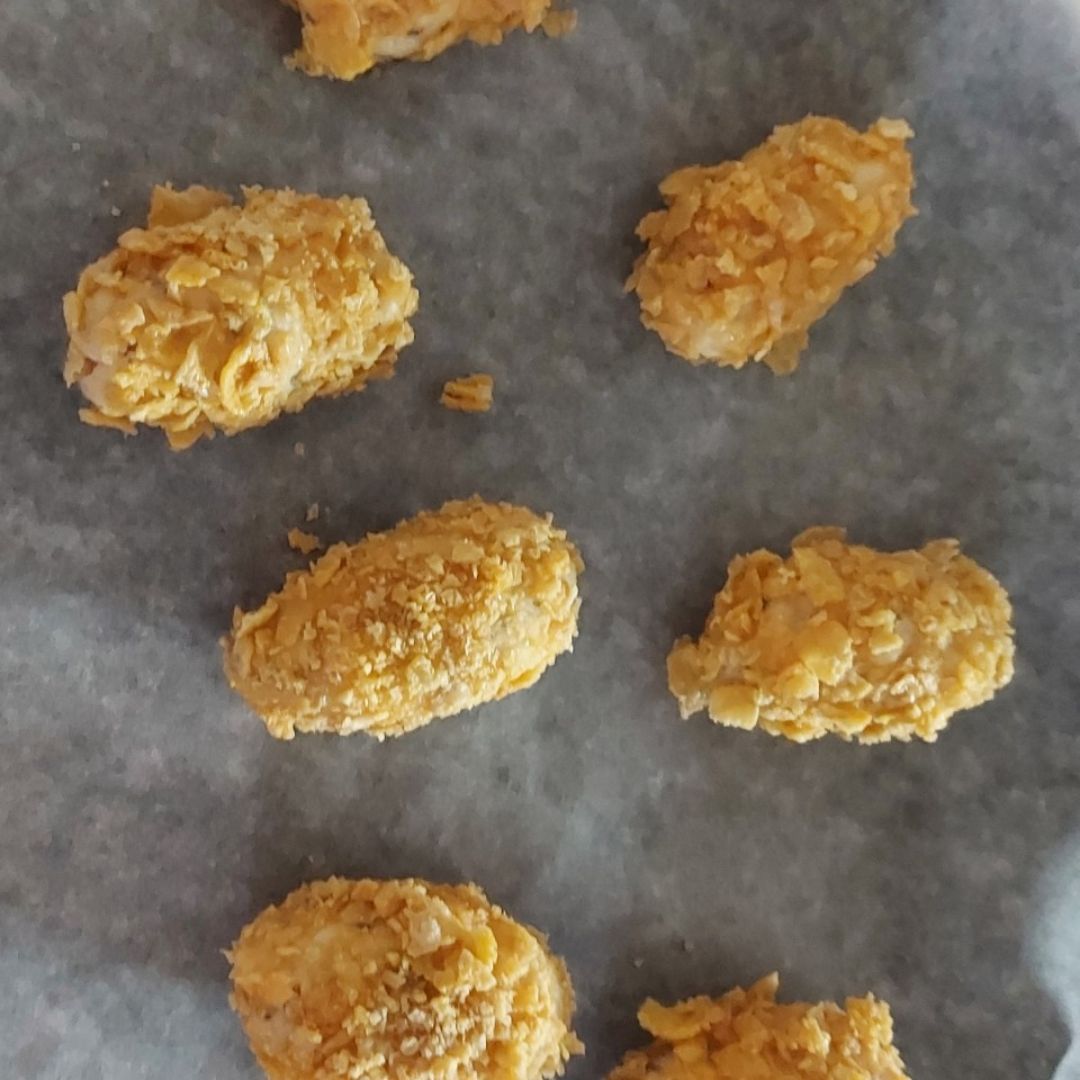 Croquetas de pollo y parmesano Paso 3 Croquetas de pollo y parmesano Paso 3