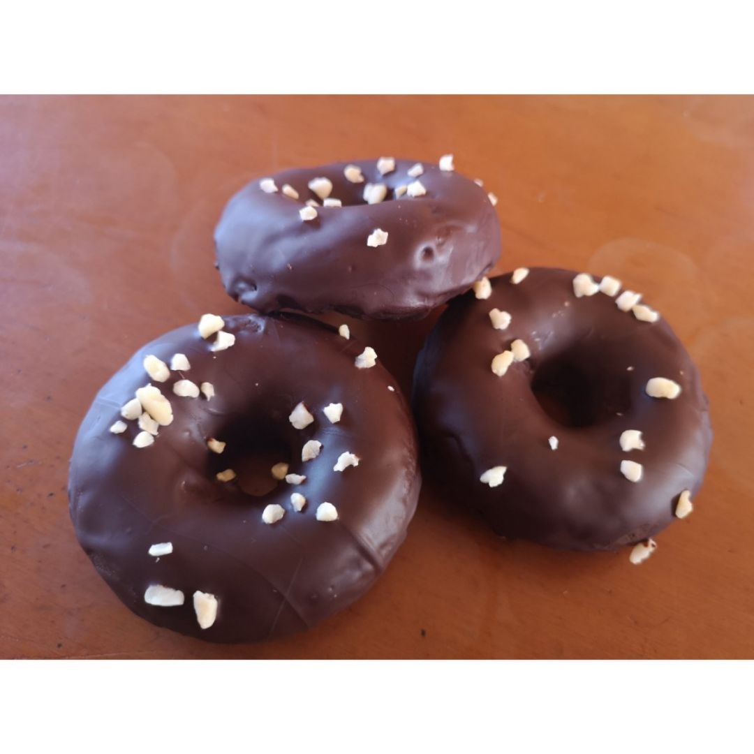 Donuts de calabaza y chocolate Donuts de calabaza y chocolate