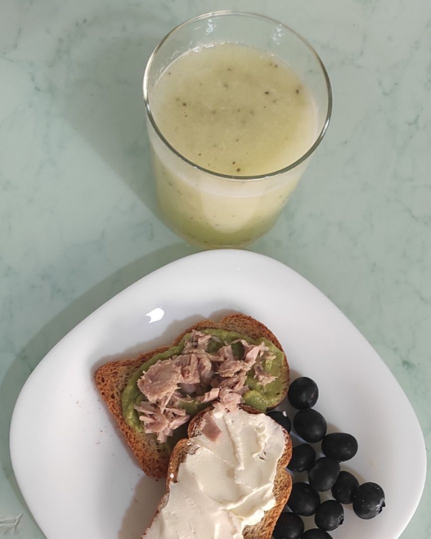 Batido de melón y manzana Batido de melón y manzana