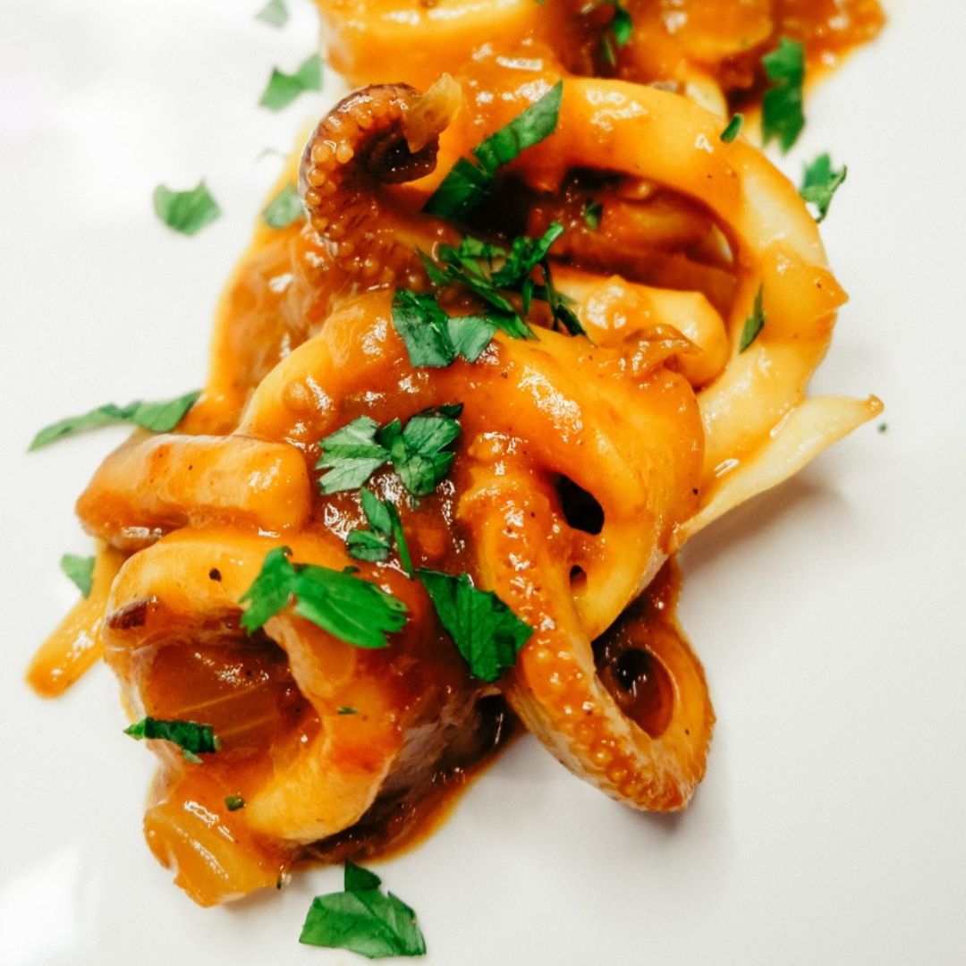 🦑 CALAMARES CON SALSA AMERICANA 🦑 🦑 CALAMARES CON SALSA AMERICANA 🦑