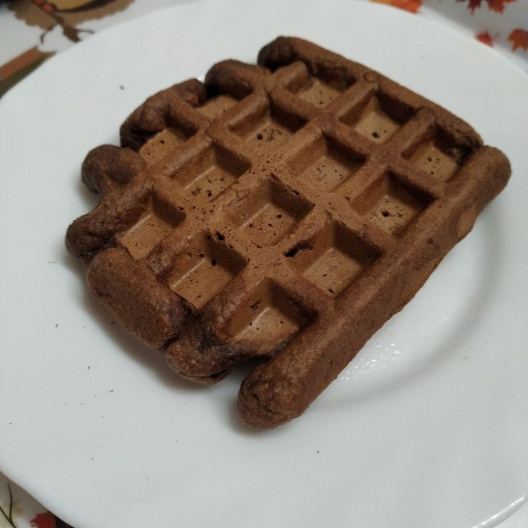 Gofre de plátano y avena Gofre de plátano y avena