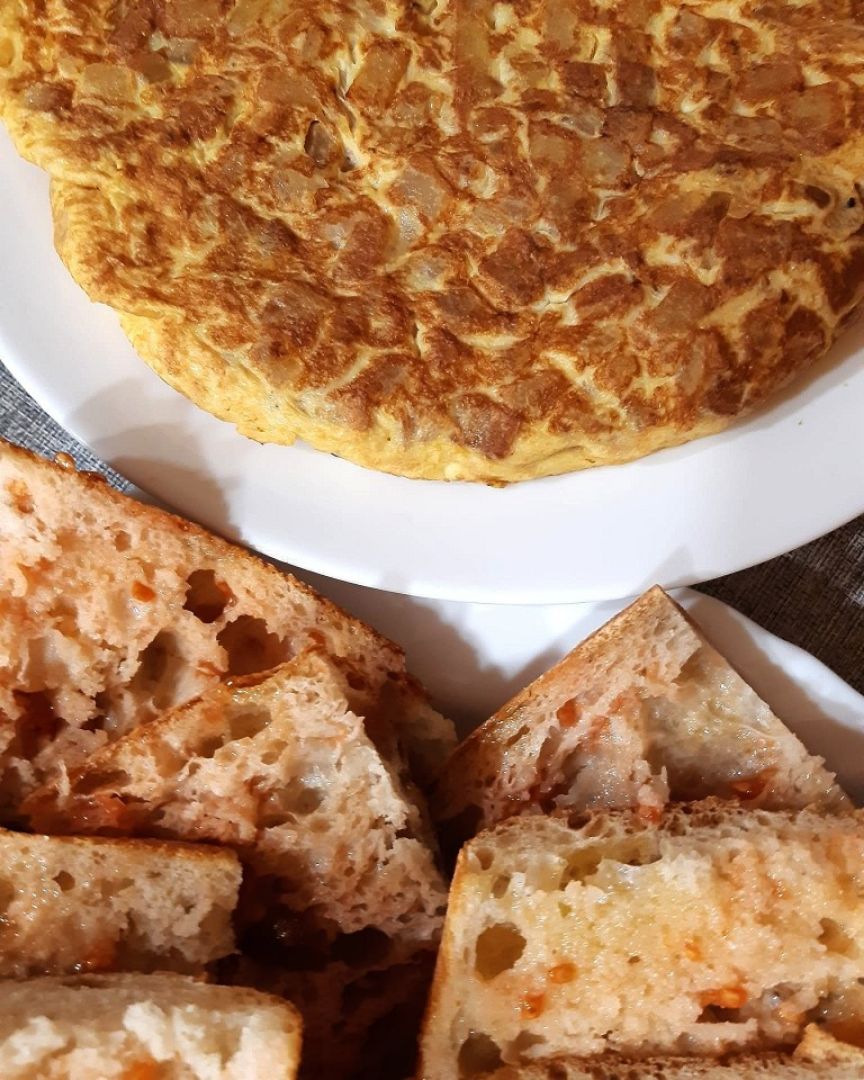 Tortilla orgásmica de patatas Tortilla orgásmica de patatas