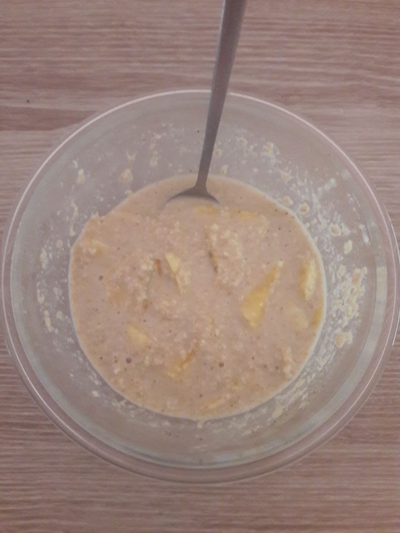 Overnight oats de plátano y mantequilla de cacahuete 