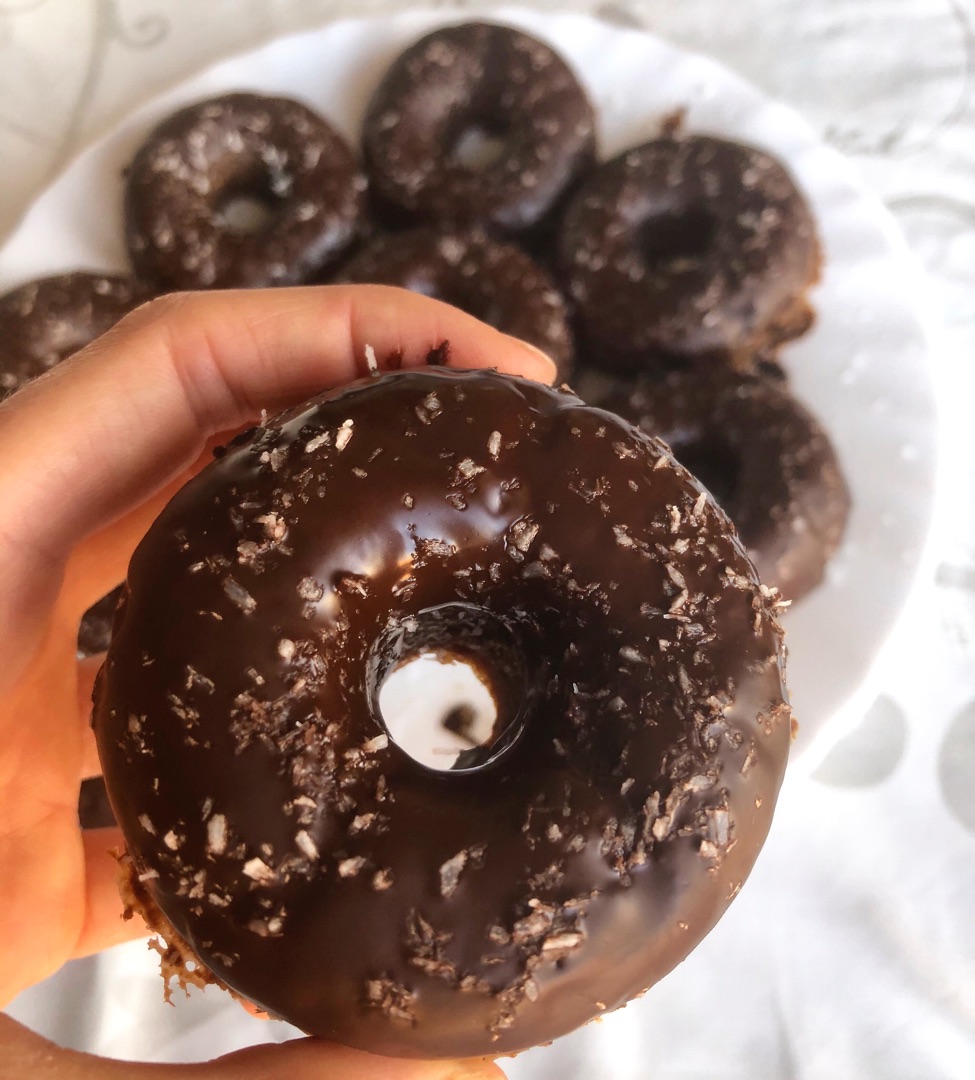 DONUTS DE CHOCOLATE VEGANOS🌱🍩🍫