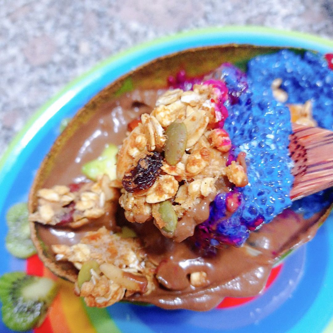 Aguacate relleno dulce 🥑🫐🍫 Paso 7 Aguacate relleno dulce 🥑🫐🍫 Paso 7