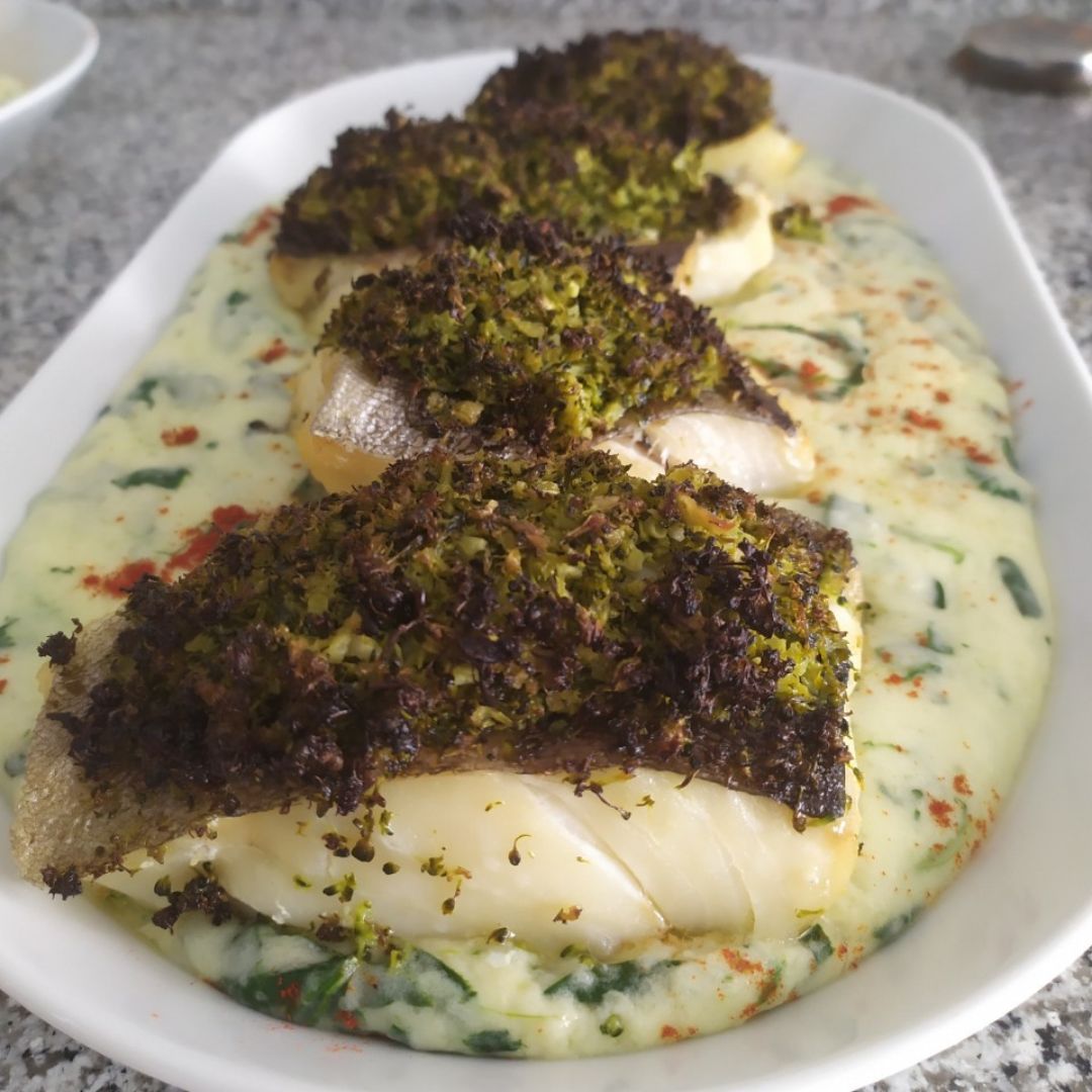 Lomo de bacalao con brócoli y puré de patatas Paso 3 Lomo de bacalao con brócoli y puré de patatas Paso 3