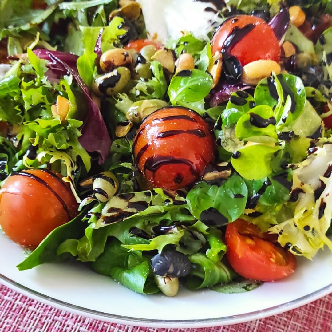 Ensalada con edamames Ensalada con edamames