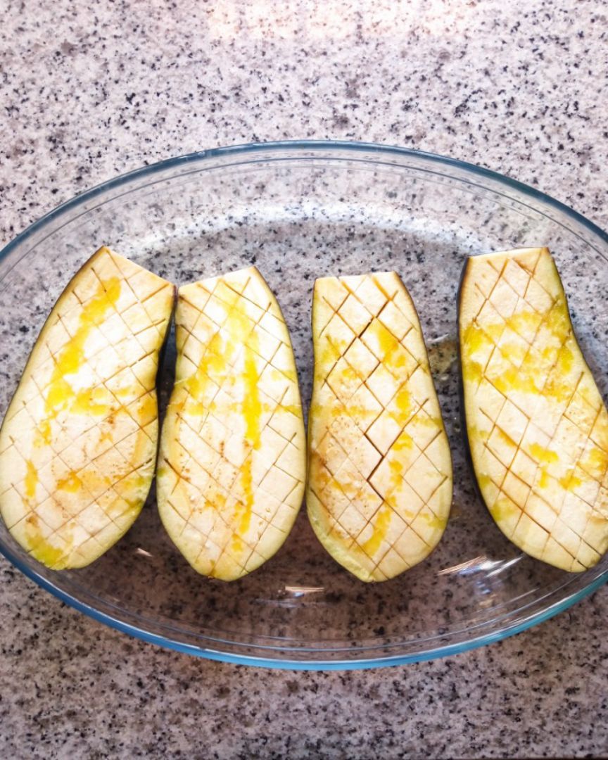 Berenjenas rellenas de pollo #platoestrella Paso 0 Berenjenas rellenas de pollo #platoestrella Paso 0