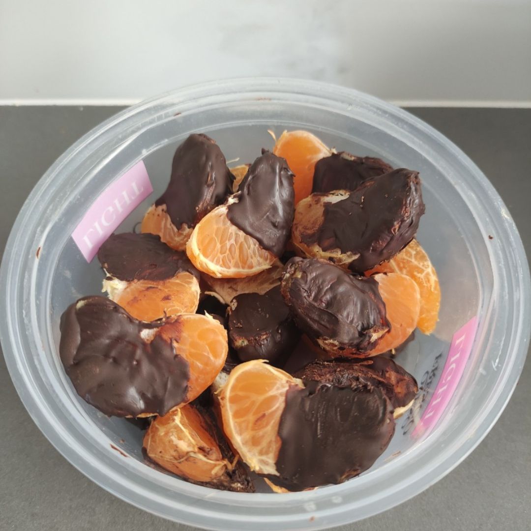 Mandarinas con chocolate Mandarinas con chocolate