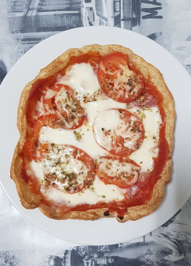 Pizza con base de yuca Pizza con base de yuca
