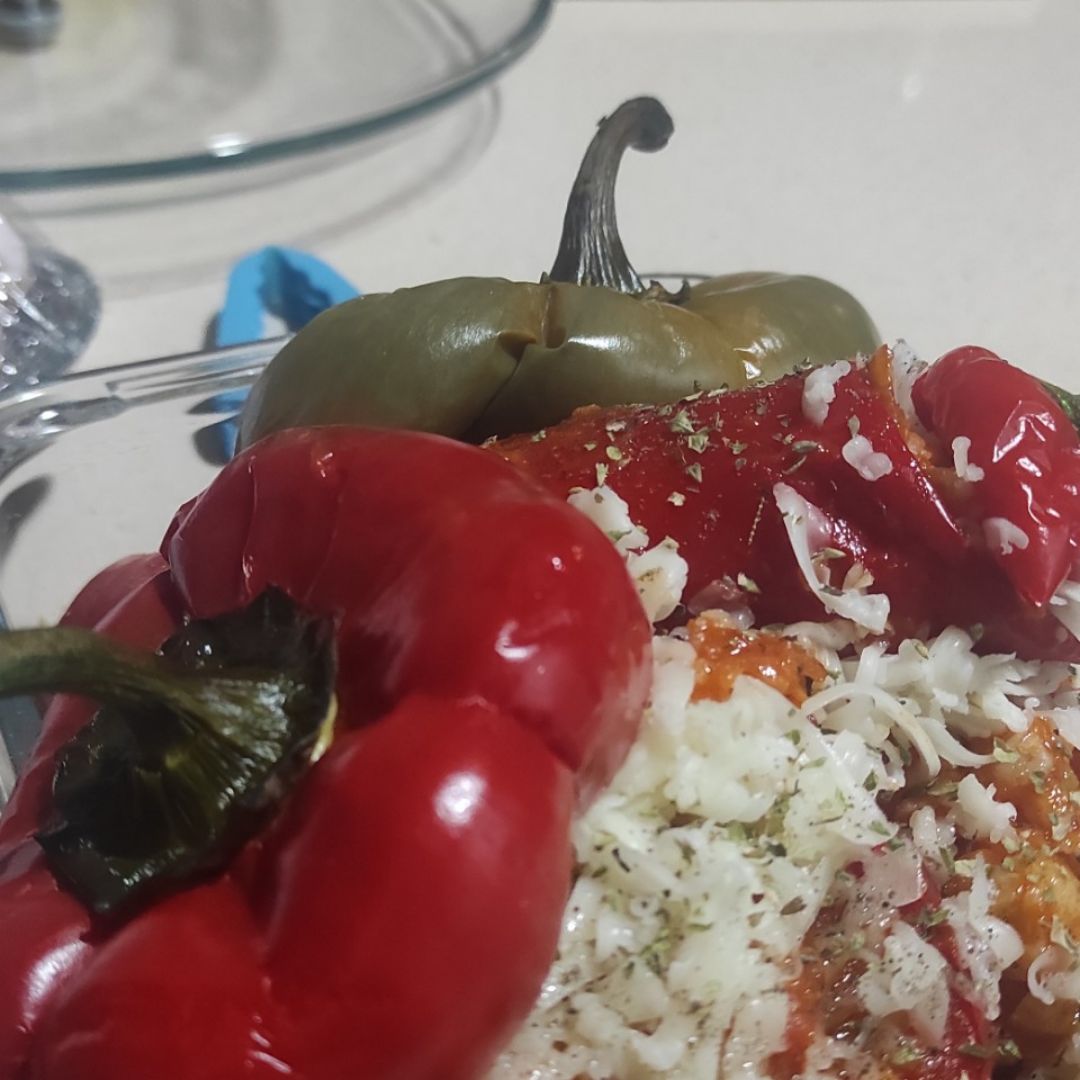 Pimientos tricolor rellenos de merluza Paso 5 Pimientos tricolor rellenos de merluza Paso 5