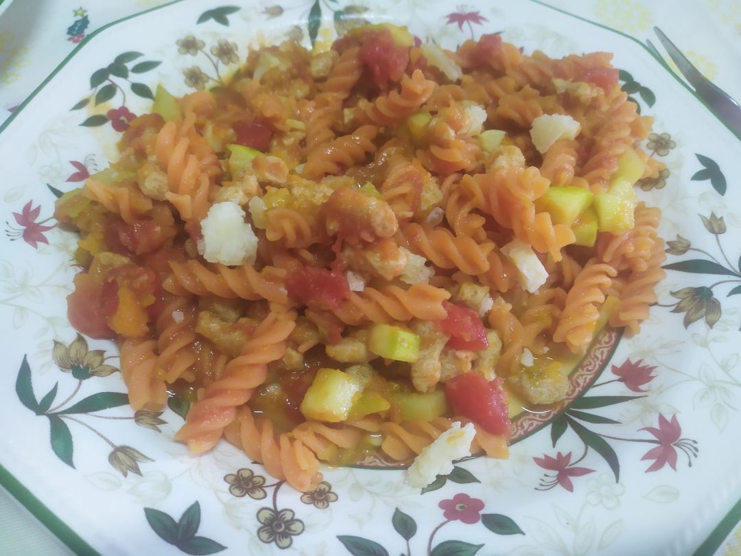 Pasta a la Boloñesa sin carne 