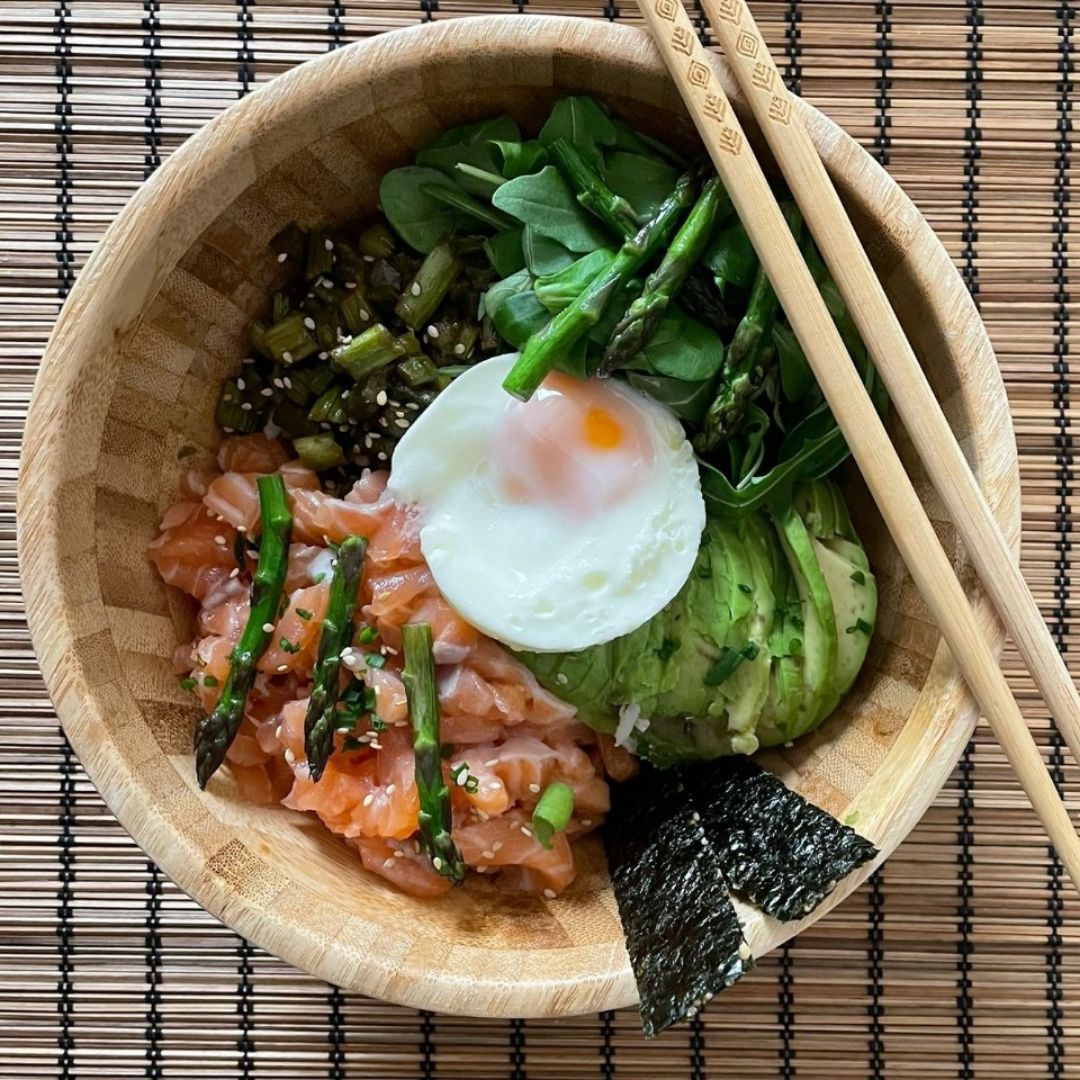 Poke de salmón Poke de salmón