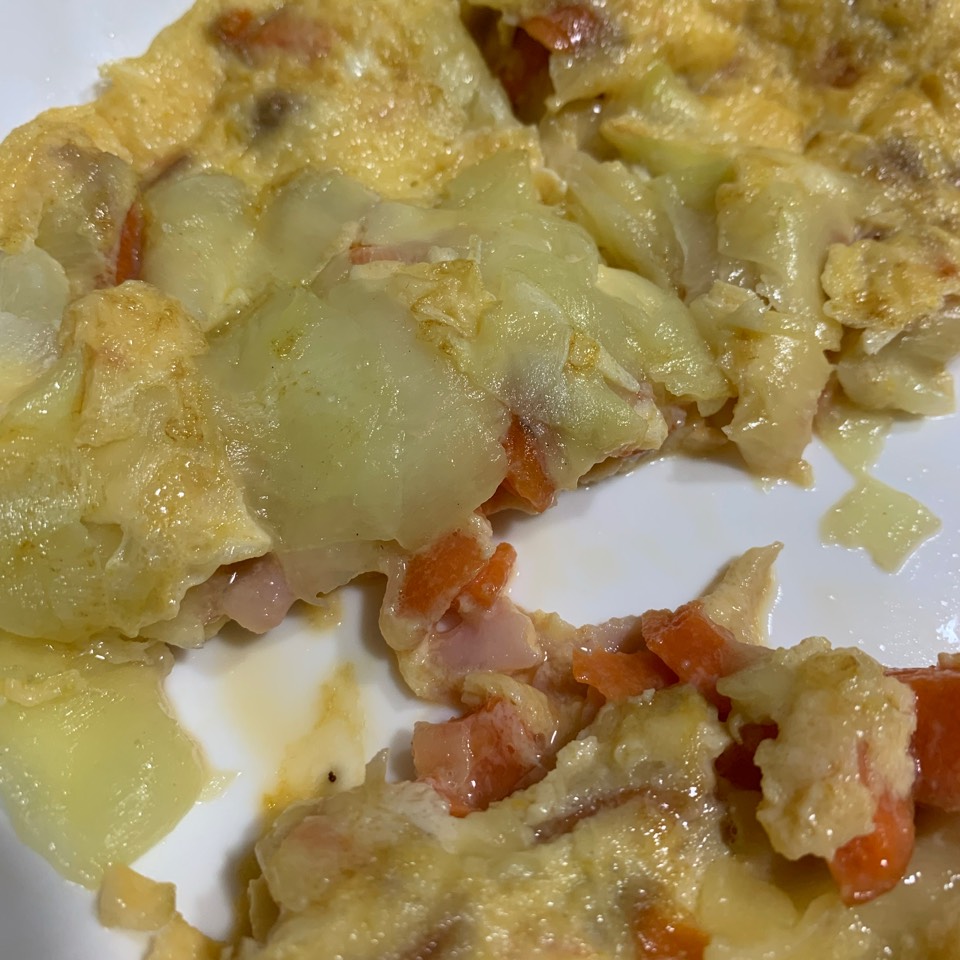 Tortilla de calabacín y zanahoria