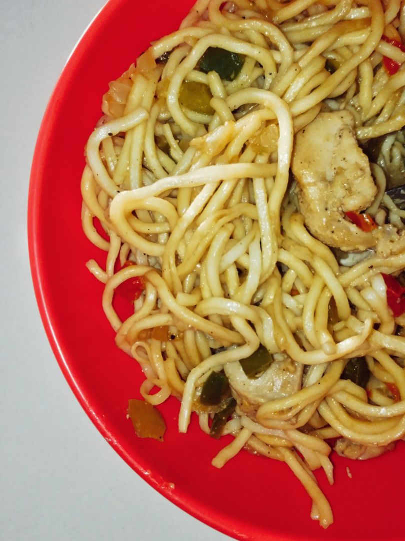 NOODLES CON POLLO 🍜🍗 NOODLES CON POLLO 🍜🍗