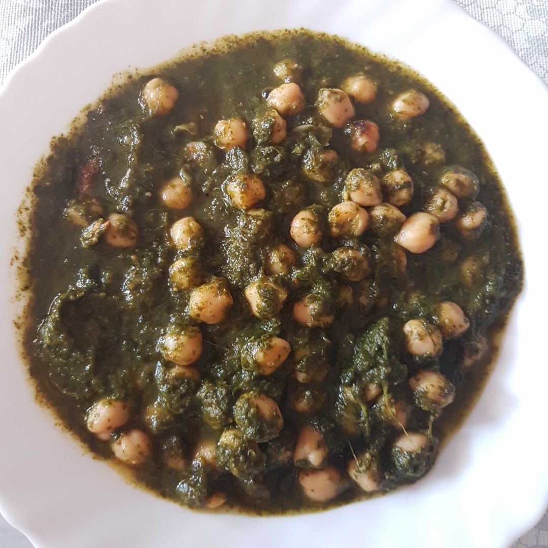 Garbanzos con majao de almendras Garbanzos con majao de almendras