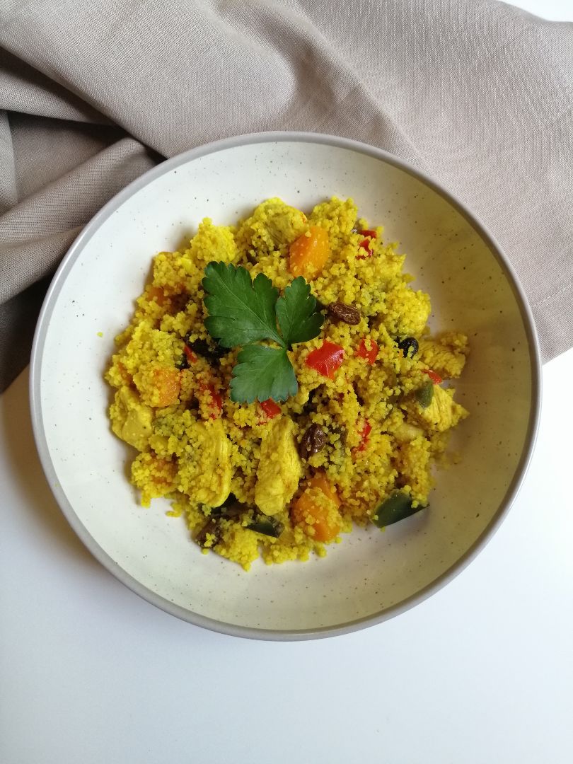 Cous cous con verduras y pollo Cous cous con verduras y pollo