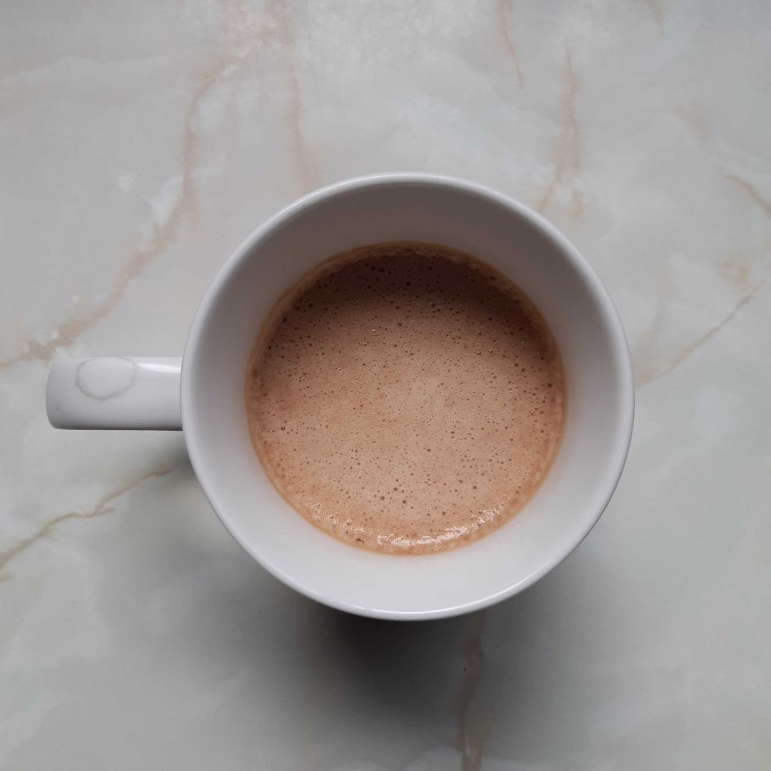 Batido de café con plátano y crema de cacahuete Batido de café con plátano y crema de cacahuete