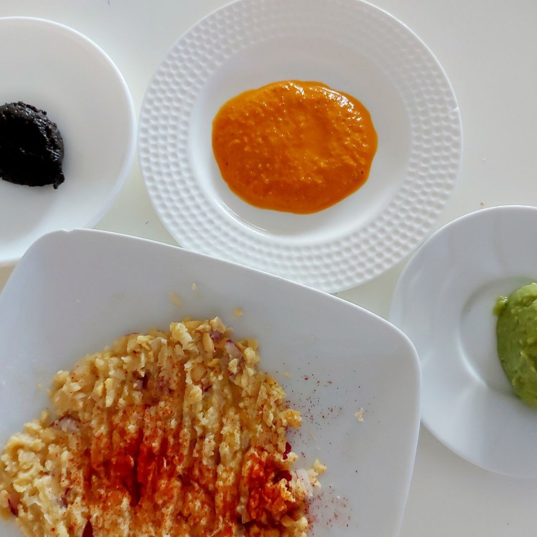 🥒🥒🥒Pepino relleno de hummus (olivada, pimientos asados, garbanzos y aguacate)🥒🥒🥒 Paso 2 🥒🥒🥒Pepino relleno de hummus (olivada, pimientos asados, garbanzos y aguacate)🥒🥒🥒 Paso 2