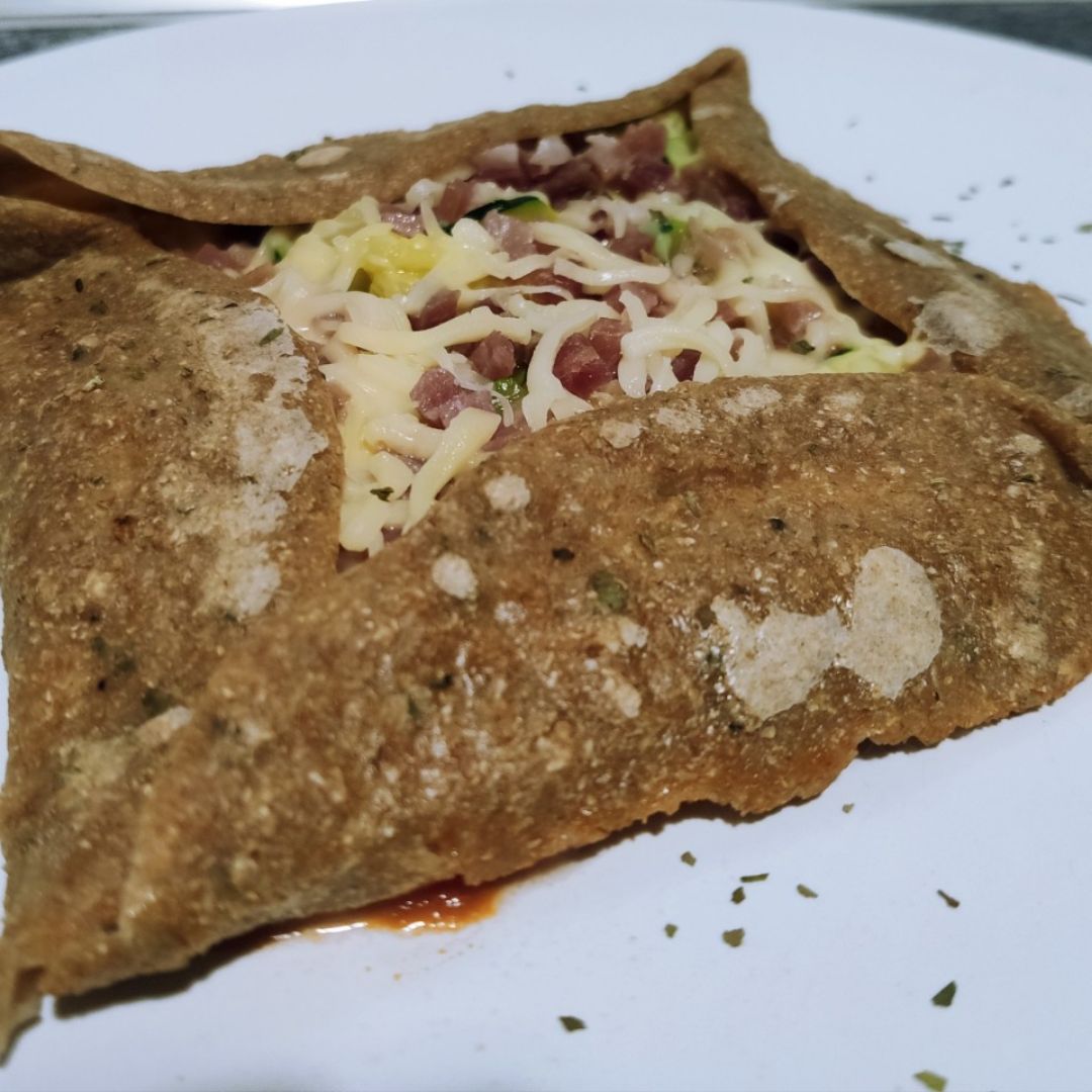 🥒Galette pizza de calabacín y jamón🥒 🥒Galette pizza de calabacín y jamón🥒