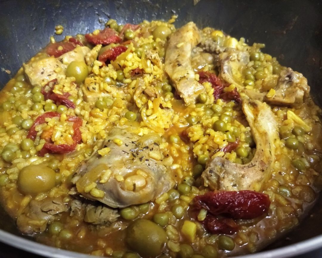 Conejo con arroz Conejo con arroz