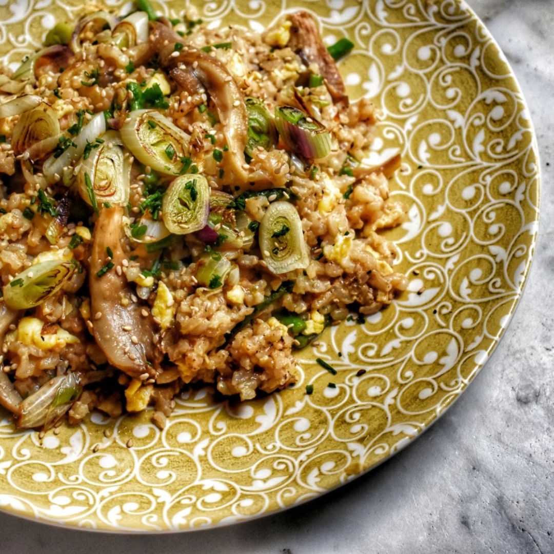 Arroz frito de setas y trigueros Paso 5 Arroz frito de setas y trigueros Paso 5