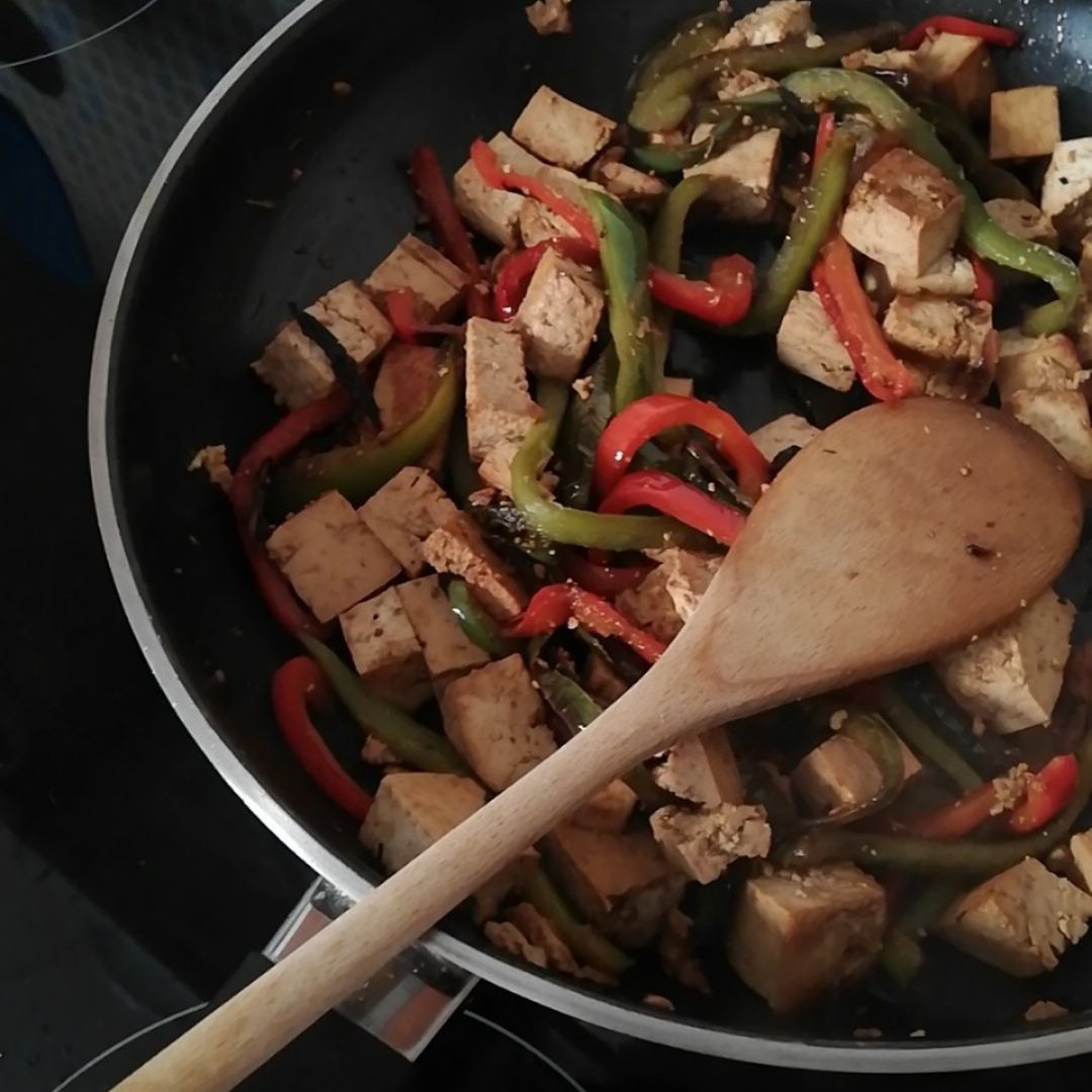 Tofu con verduras Paso 6 Tofu con verduras Paso 6