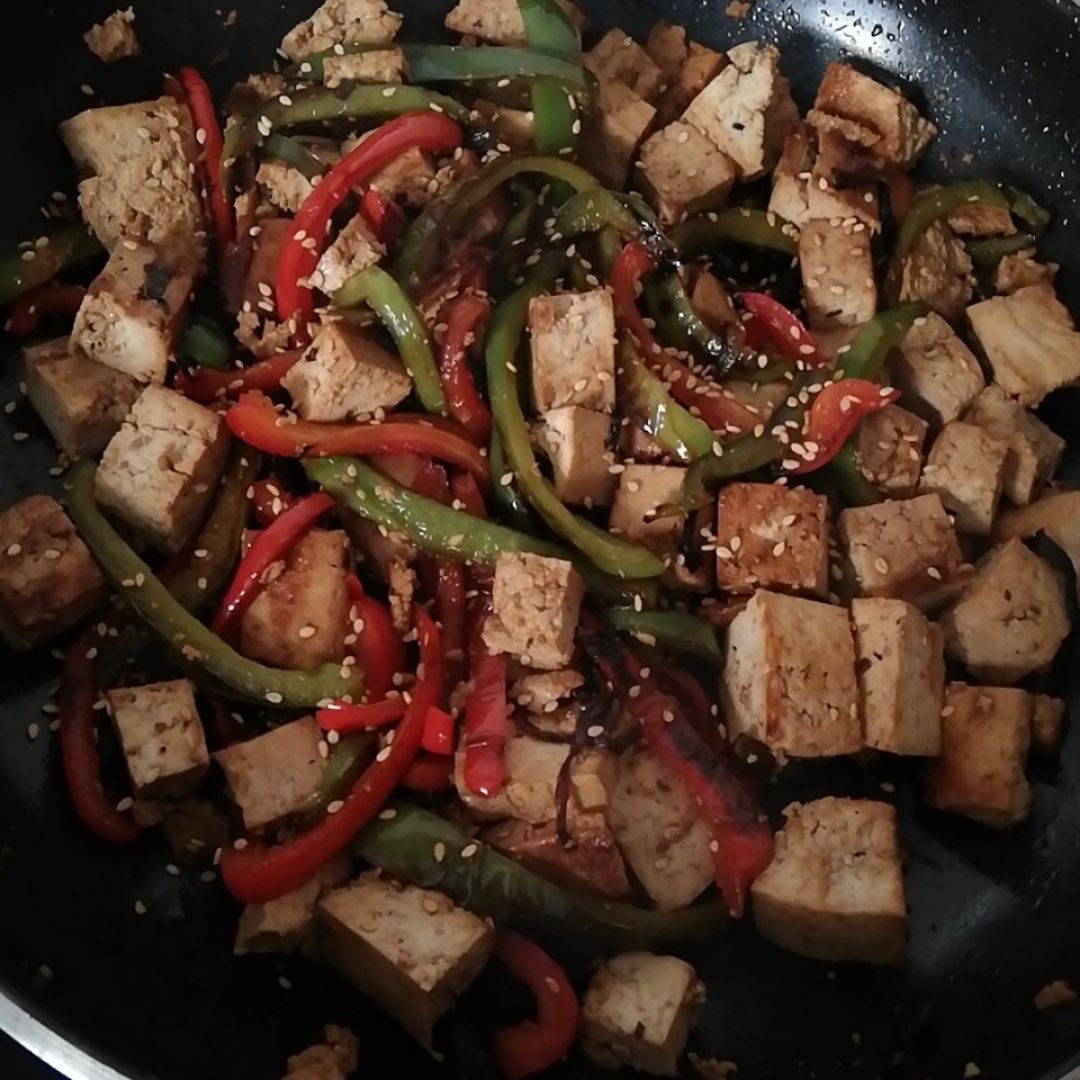 Tofu con verduras Paso 7 Tofu con verduras Paso 7