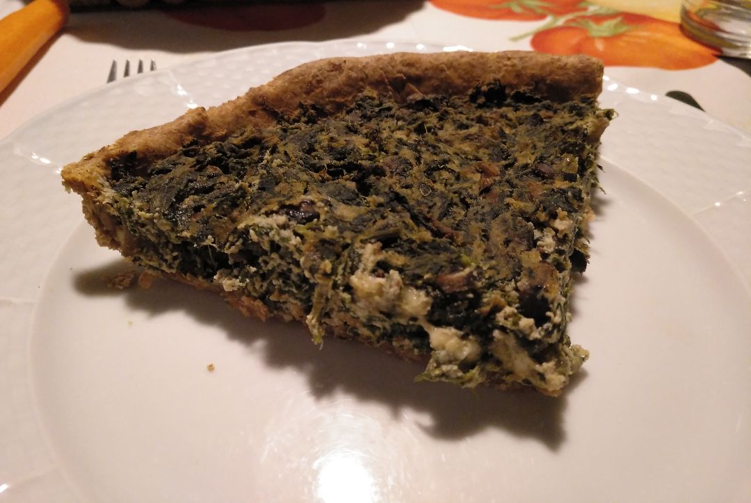 Quiche de espinacas vegana🍄 Quiche de espinacas vegana🍄