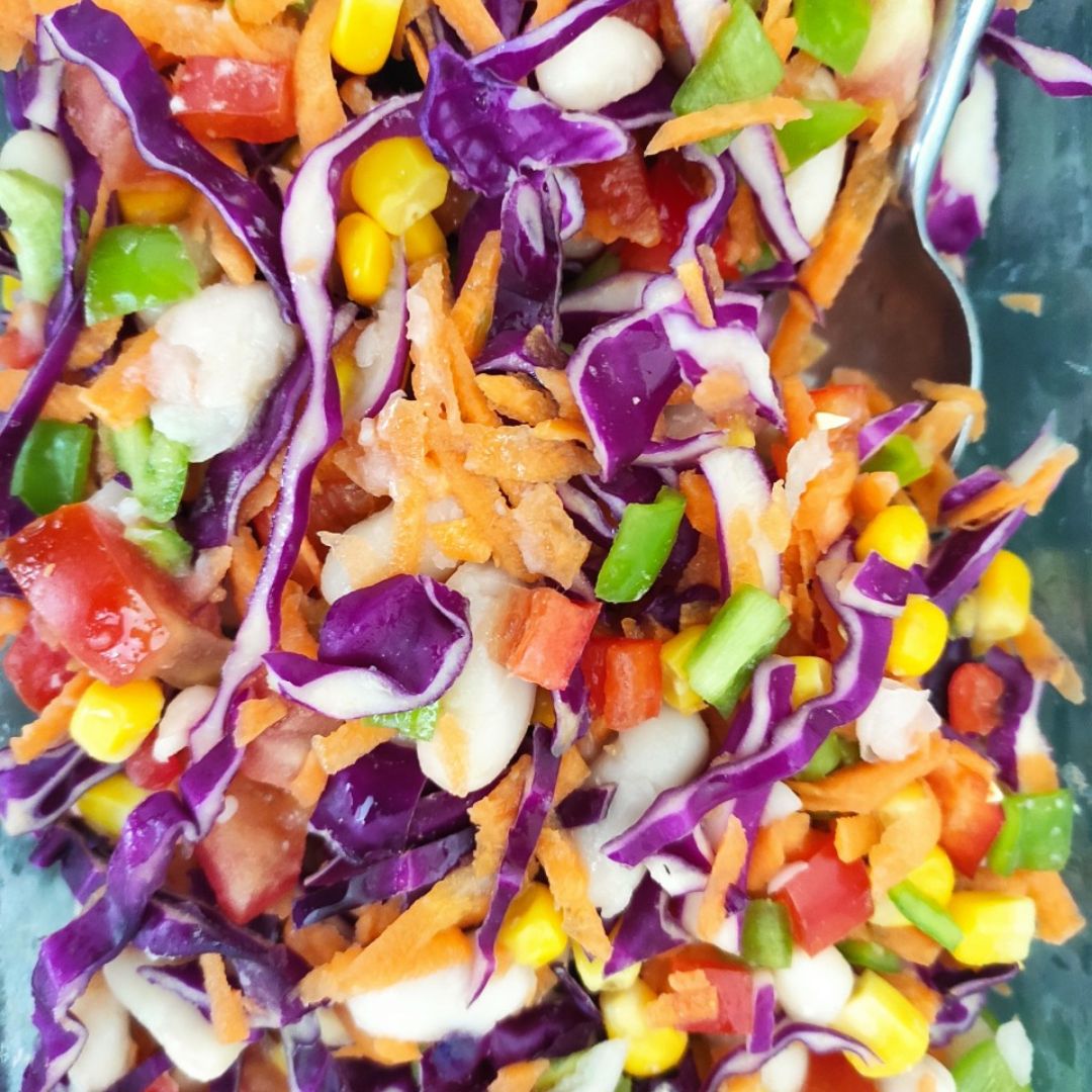 Ensalada multicolor de alubias 