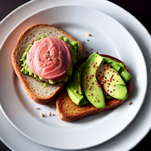 Tostadas de aguacate y salmón