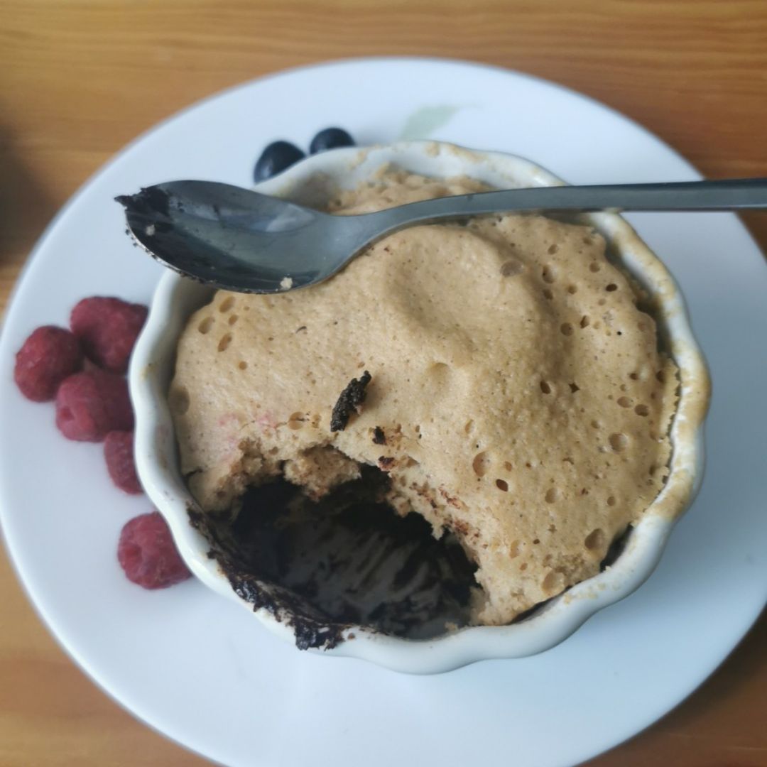 Cookie mugcake proteico