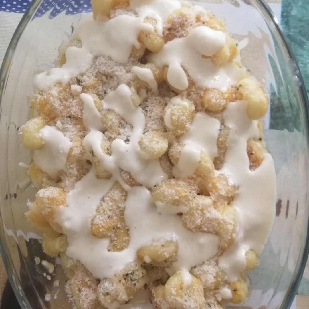 Ñoquis en salsa parmesana Ñoquis en salsa parmesana