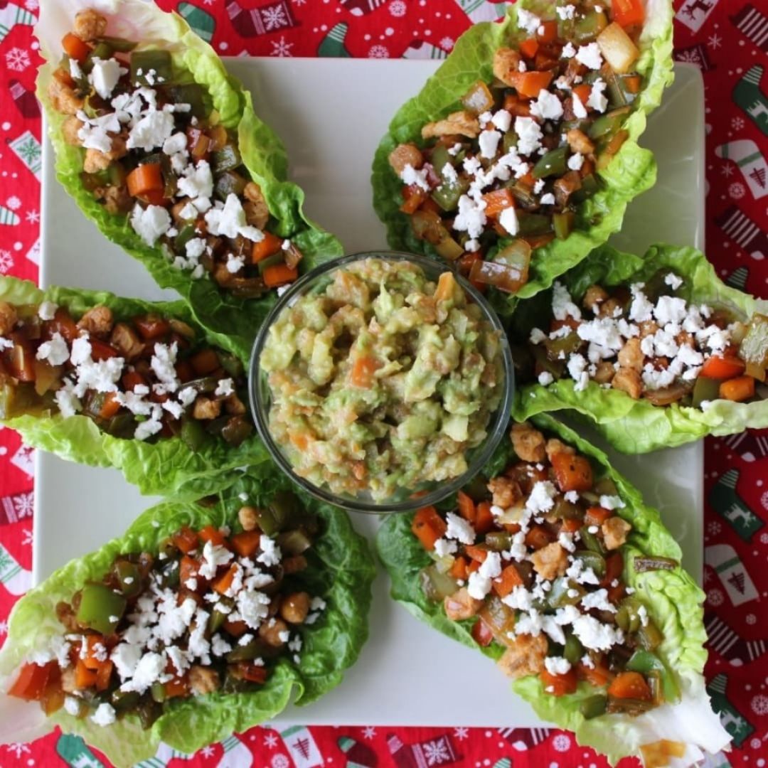 Tacos vegetales con soja texturizada