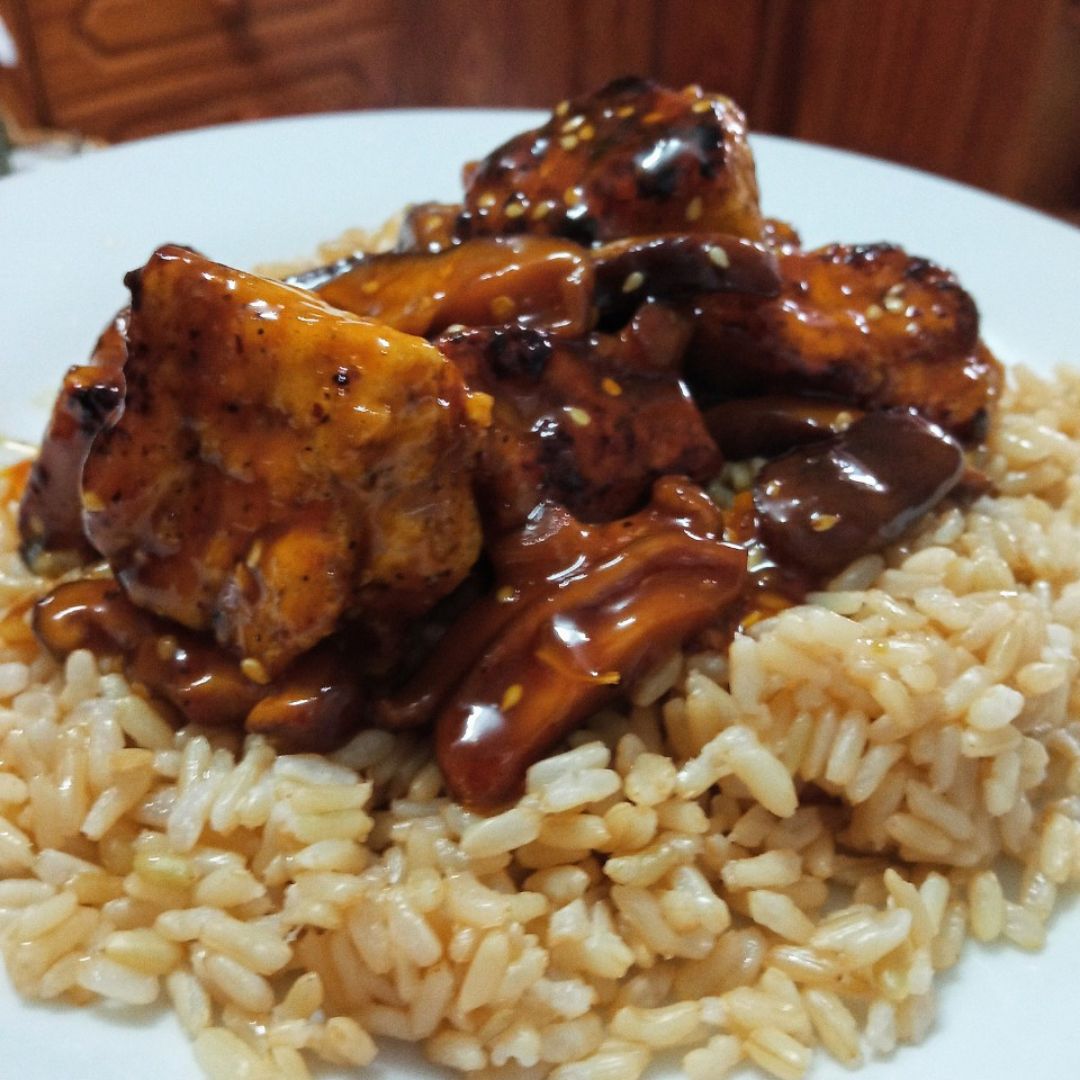 Tofu a la naranja Tofu a la naranja