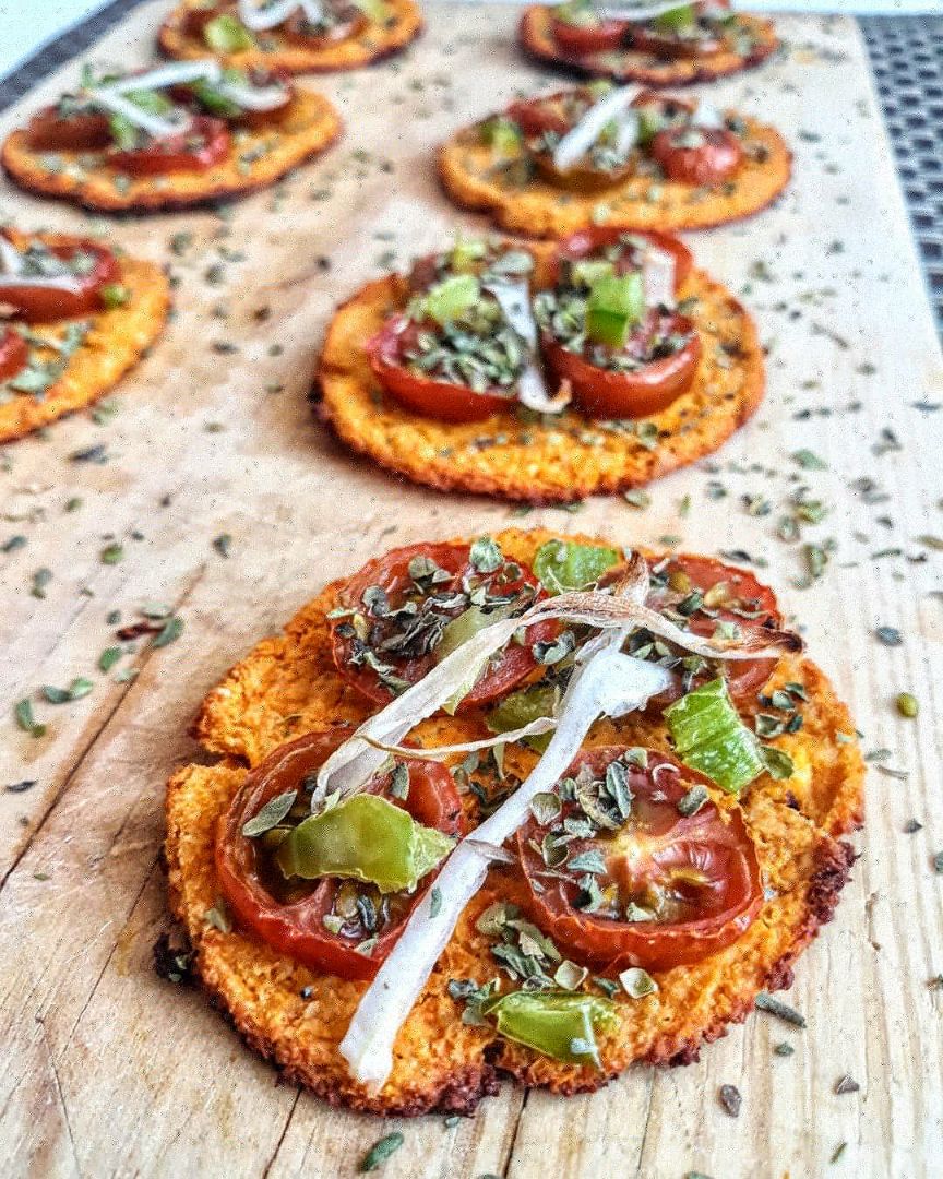 🍕MINI PIZZAS DE CALABAZA Y TOFU🍕