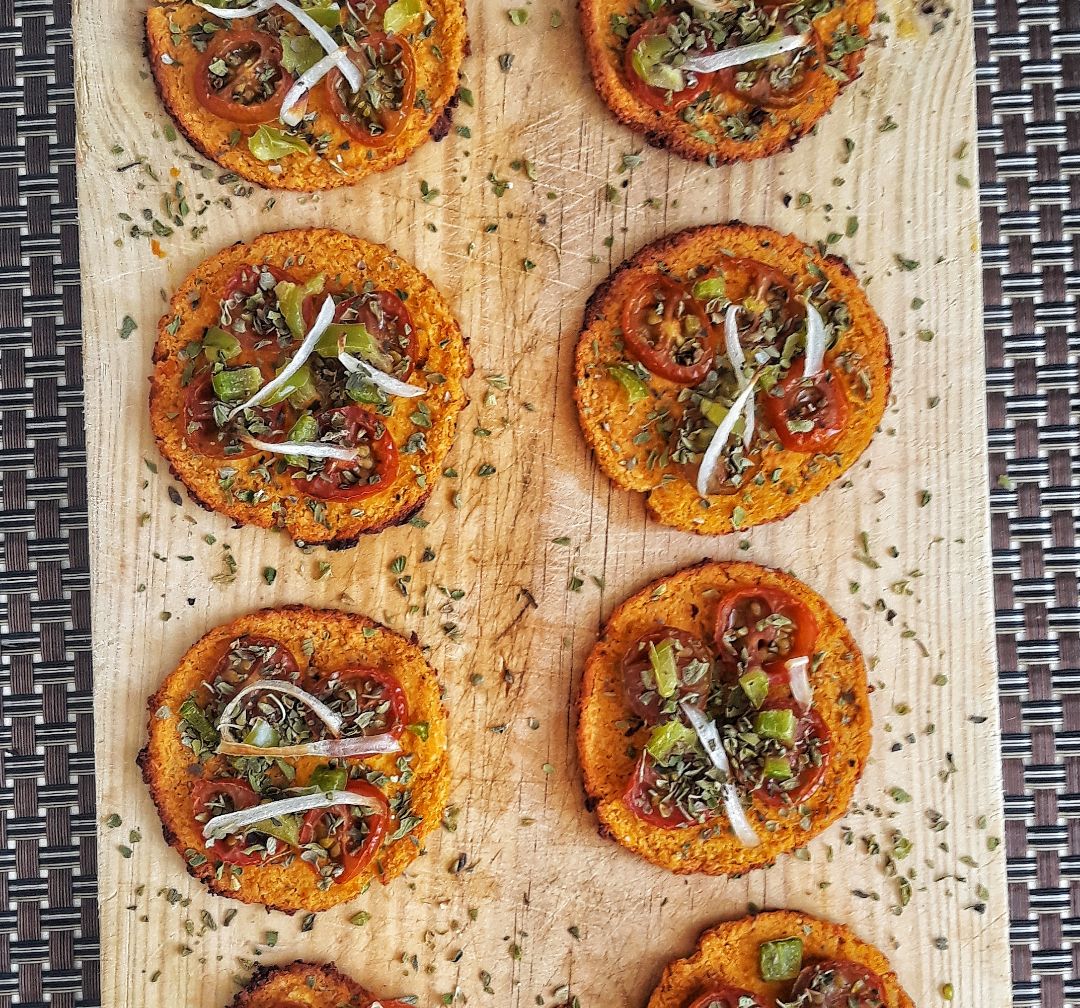 🍕MINI PIZZAS DE CALABAZA Y TOFU🍕 Paso 1