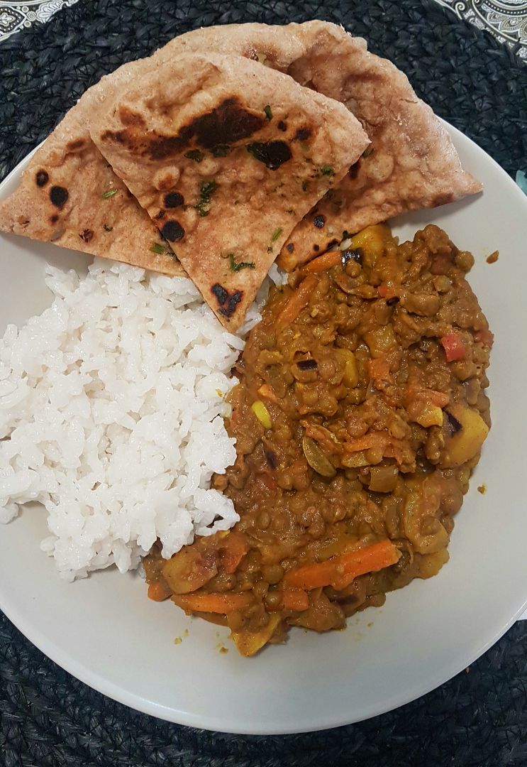 Keema madras con lentejas Keema madras con lentejas