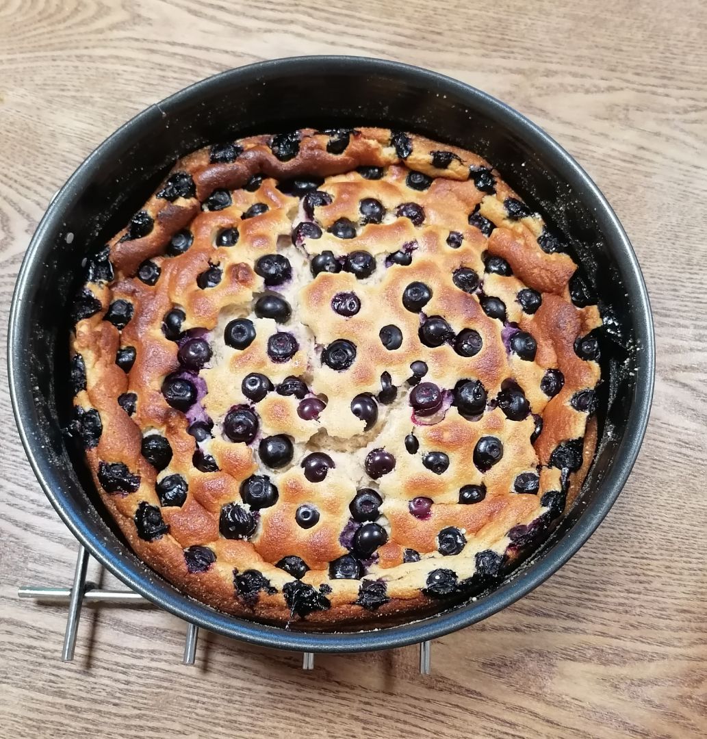 Tarta mousse de queso ligera con arandanos Tarta mousse de queso ligera con arandanos
