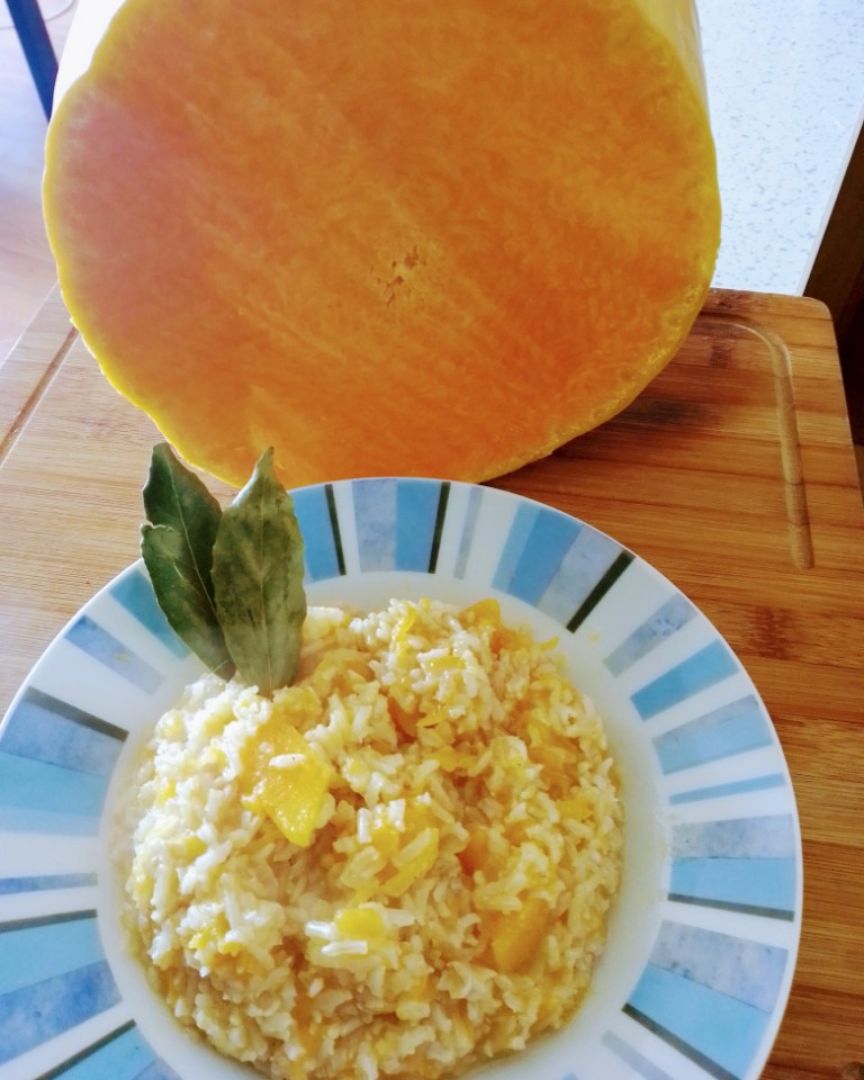 Arroz con calabaza de huerta Arroz con calabaza de huerta