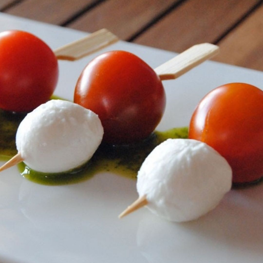 Snack cherrys con mozzarella Snack cherrys con mozzarella