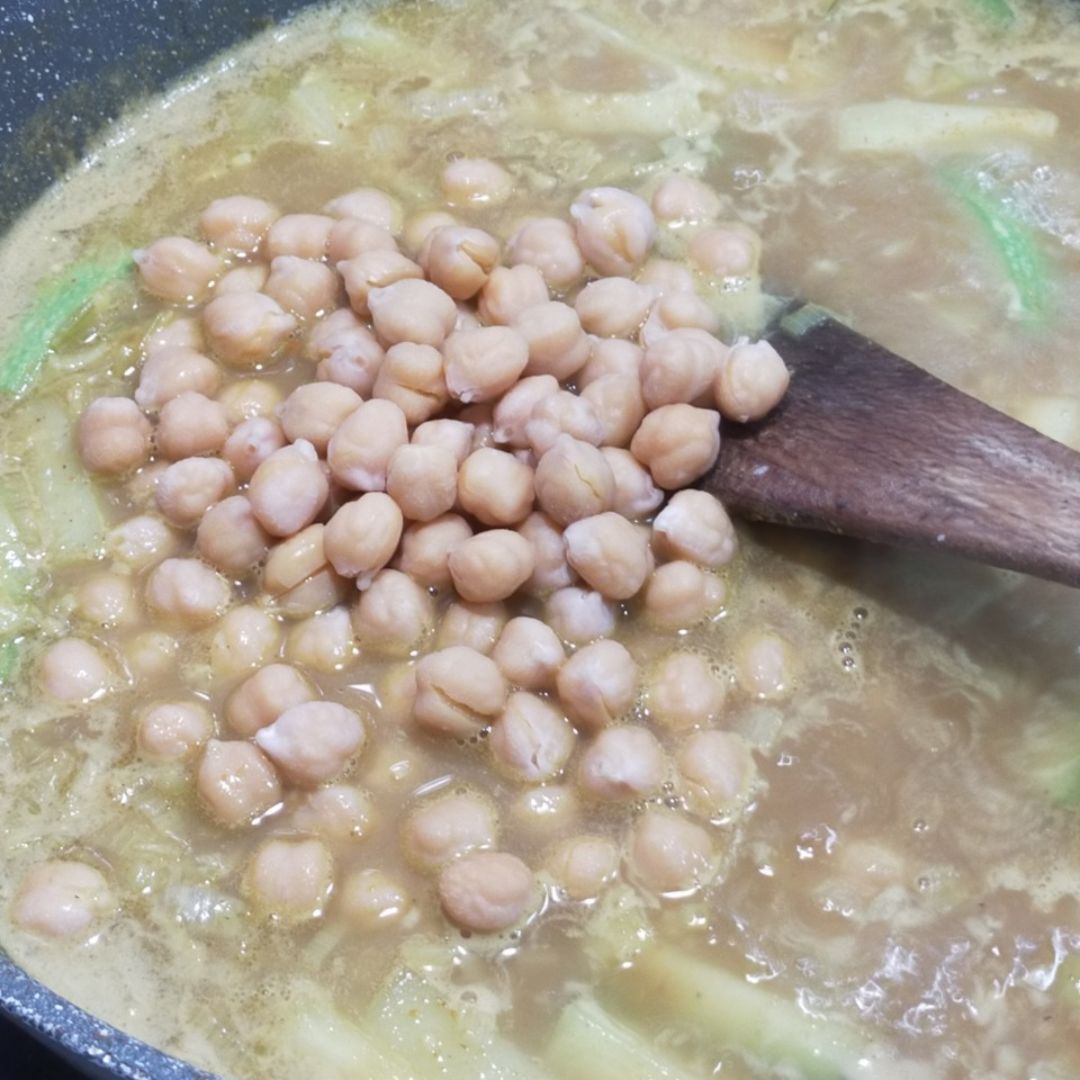 Curry de garbanzos 🔥  Paso 7