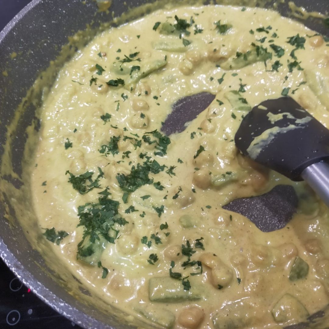 Curry de garbanzos 🔥  Paso 9