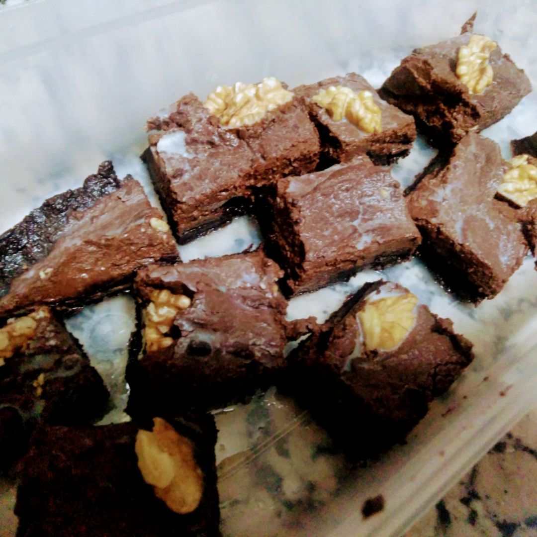 Brownie sin horno. Paso 8 Brownie sin horno. Paso 8